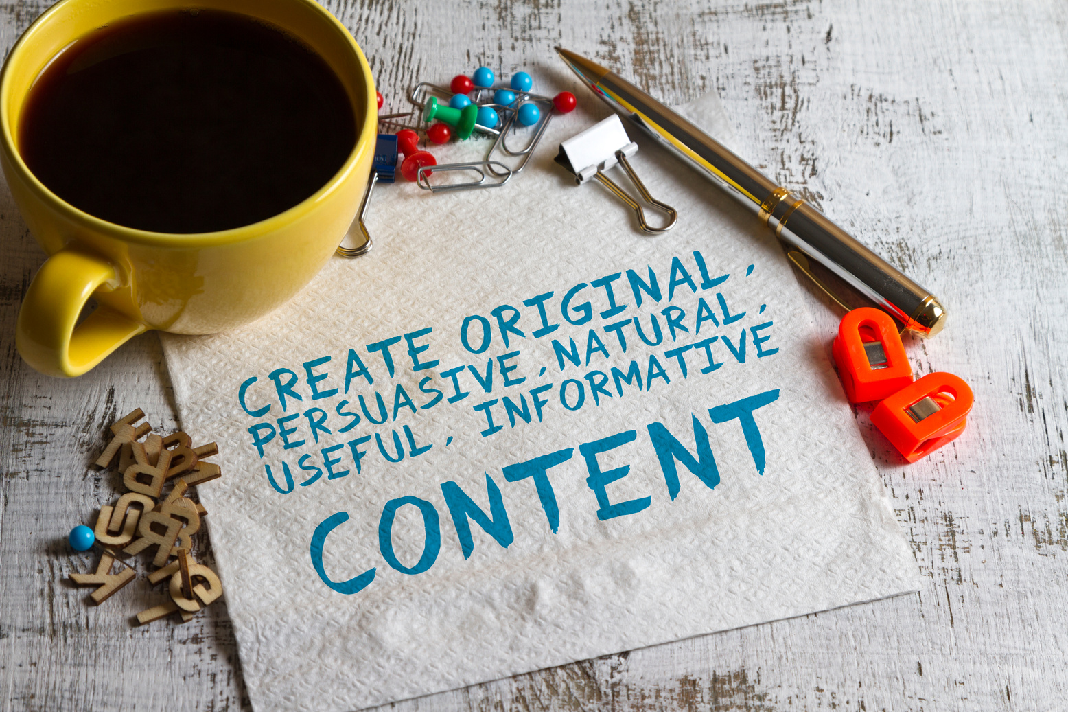 Create Content concept